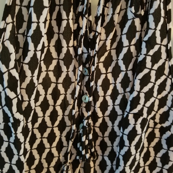 NEW Mud Pie Teagan Tassel B&W Tank S - Picture 4 of 8